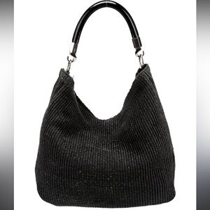 YSL Elegant Black Woven Women's Bag